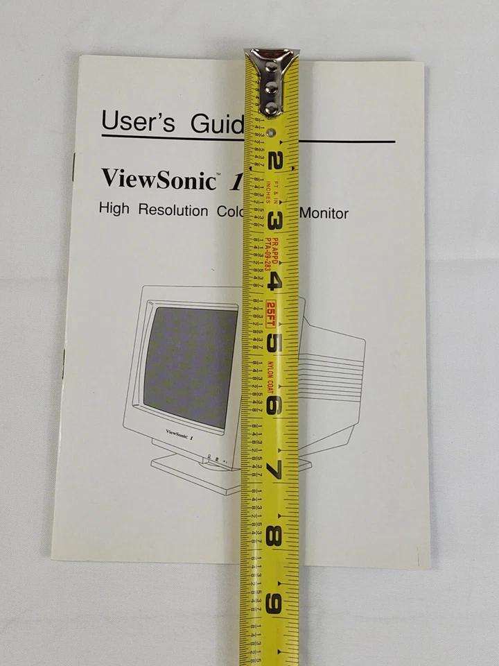 Vintage 1991 Viewsonic 1 High Resolution Color VGA Monitor User's Guide Booklet - Image 2 of 4