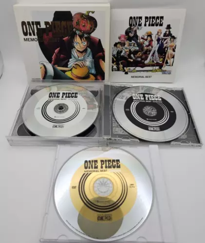 One Piece OST Soundtrack Memorial Best Japan 1st Limited 2CD+DVD avec livret F/S