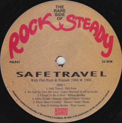 英2LP Phil Pratt &amp; Various Safe Travel With Phil Pratt &amp; Friends 1966 - 1968 PSLP47 Pressure Sounds 未開封 /00520 Safe Travel With Phil Pratt & Friends 1966 - 1968 – 2 x
