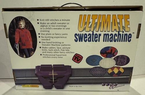 Vintage Ultimate Sweater Machine Knitting USA Knits 600 Stitches Per Minute - Picture 2 of 6