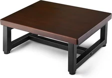 Wooden Step Stool – Heavy Duty One Step Stool for Adults, Supports Up to 500 lbs