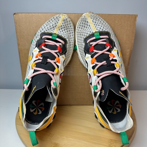 Nike React Element 55 Sunburst Shoes Mens Size 8.5 Running Lace Up Sneakers - Picture 5 of 8