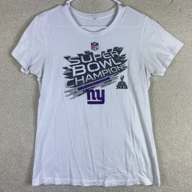 New York Giants Small T Shirt NFL Size Small Super Bowl XLV Champs White Shirt New York Giants Small T Shirt NFL Size Small Super Bowl XLV Champs White Shirt