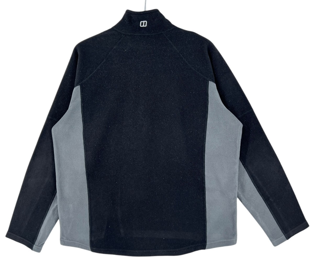 Berghaus Sweat Homme Noir Taille M - 1/4 Zip Polaire Logo - Occasion TB État