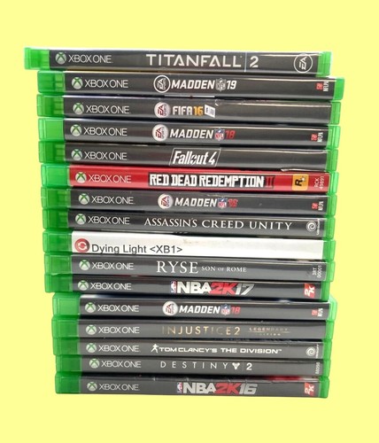 Lot of (16) XBOX ONE Games Madden, NBA 2K, Fallout 4, FIFA 16 Some Disc Wear