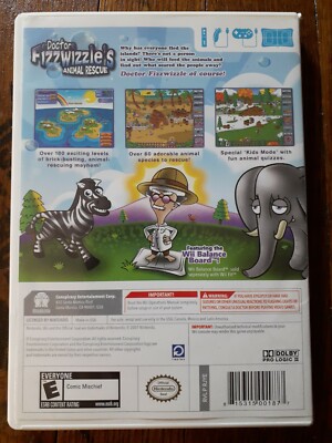 Doctor Fizzwizzle's Animal Rescue (Nintendo Wii, 2009
