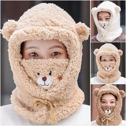 Chapeau Ours En Peluche Crème Avec Oreilles - Taille Nouveau-né, Neuf Avec étiquettes, Marque HaT