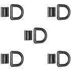 Five 1/2" Bolt-On D-Ring (Black) Fits Universal Products Campers Rvs Tow-Trucks