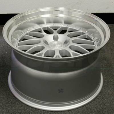 19x11 Silver Machined Lip Wheels Aodhan AH02 AH2 5x114.3 +15