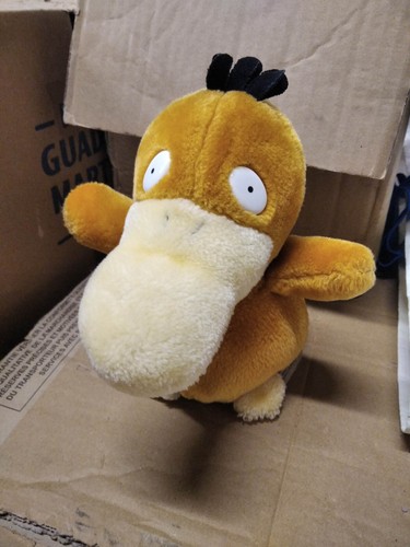POKEMON HASBRO 1999 Vintage Nintendo Freak - Plüschtier - PSYDUCK PSYKOKWAK