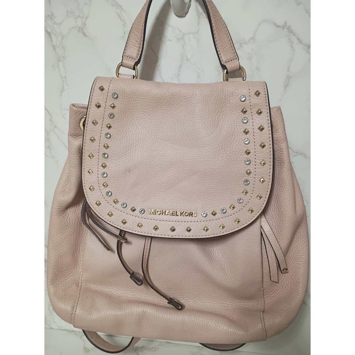 Michael Kors Riley Backpack Michael Kors Leather Backpack | Mercari main image 3