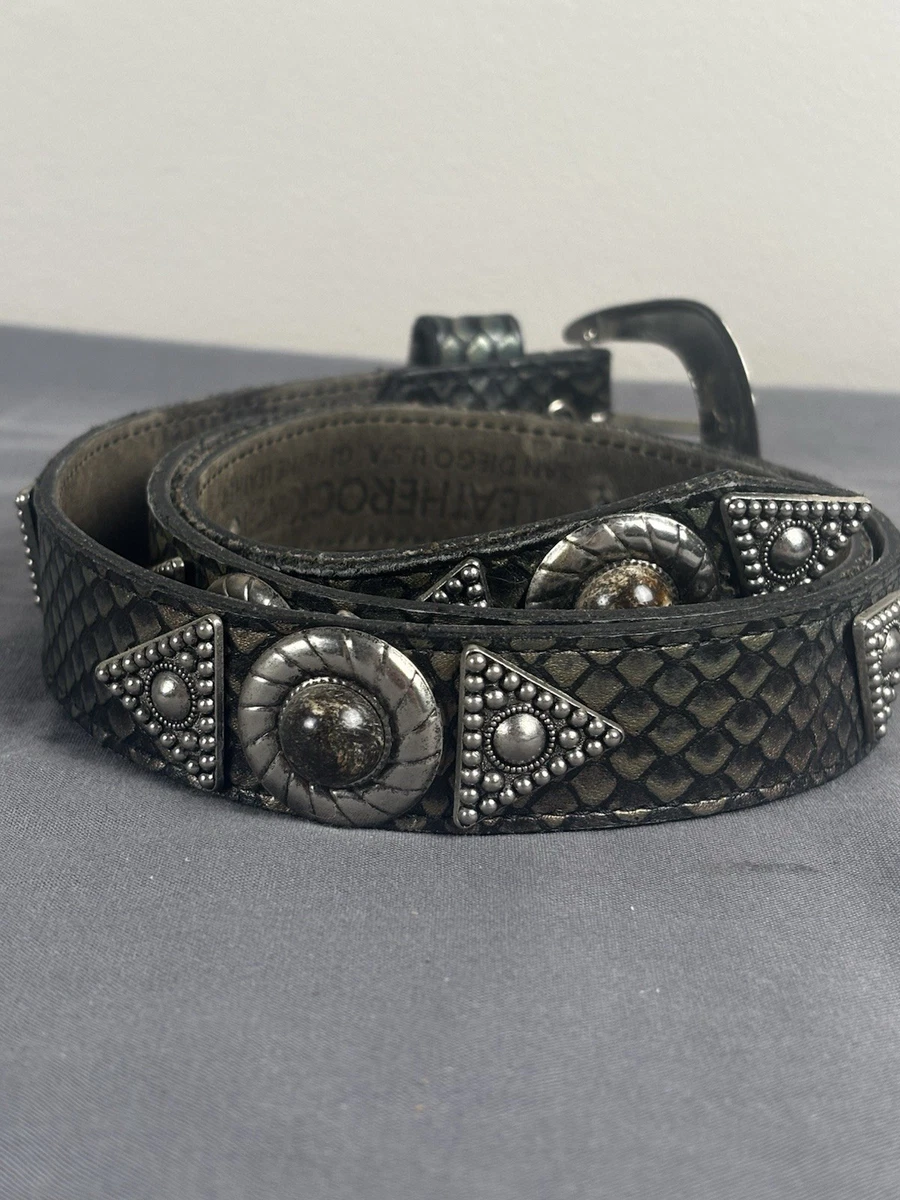 *SALE*Women’s Gray Studded Gunmetal Vintage Belt Gray Studded Belt - Etsy main image 3