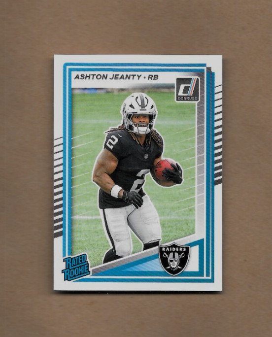 2025 Donruss Football Ashton Jeanty Rated Rookie Card #305 Raiders NM/MT