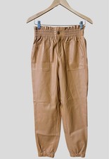 Women's Forever 21 Beige Leather Look Pants
