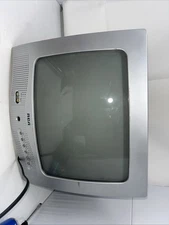 RCA E13320 13" CRT Television Retro Gaming TV w/ Front AV Inputs - NO Remote Es1