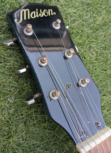 E-Gitarre Maison Les Paul Junior TV Yellow P90 Double Cutaway Blue - Bild 3 von 10