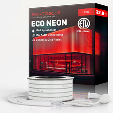 Led Rope Lights Ac 120v Connectable Cuttable Dotless 120ledsm Eco Neon Strip