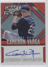 2014 Prizm Perennial Draft Picks Prospect Signatures Red Cameron Varga Auto 4a3