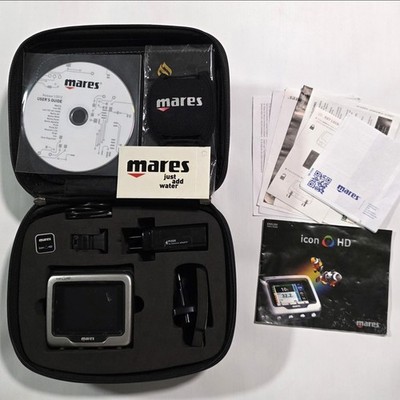 Mares Icon HD Scuba Dive Computer Kit With Case & Charger - As Pictured 