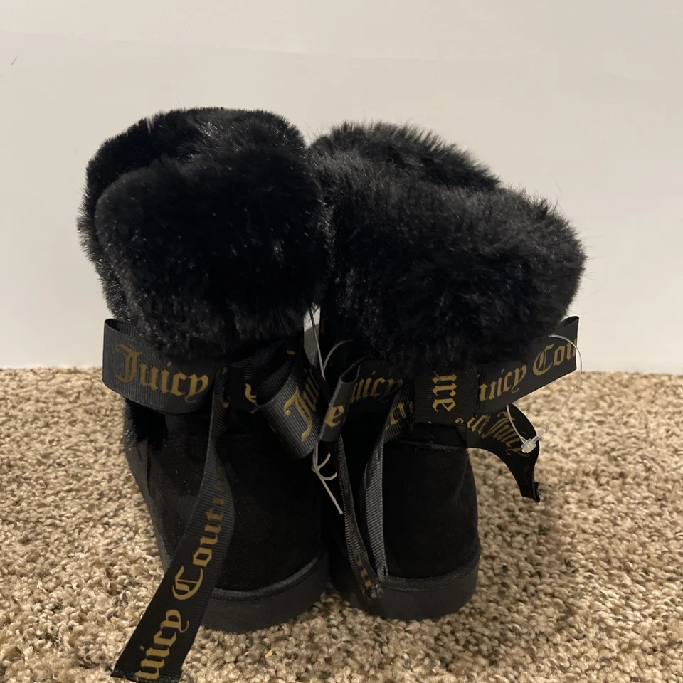 Botas negras Juicy Couture para mujer de piel sintética talla 7 excelente estado Foto 2 de 4