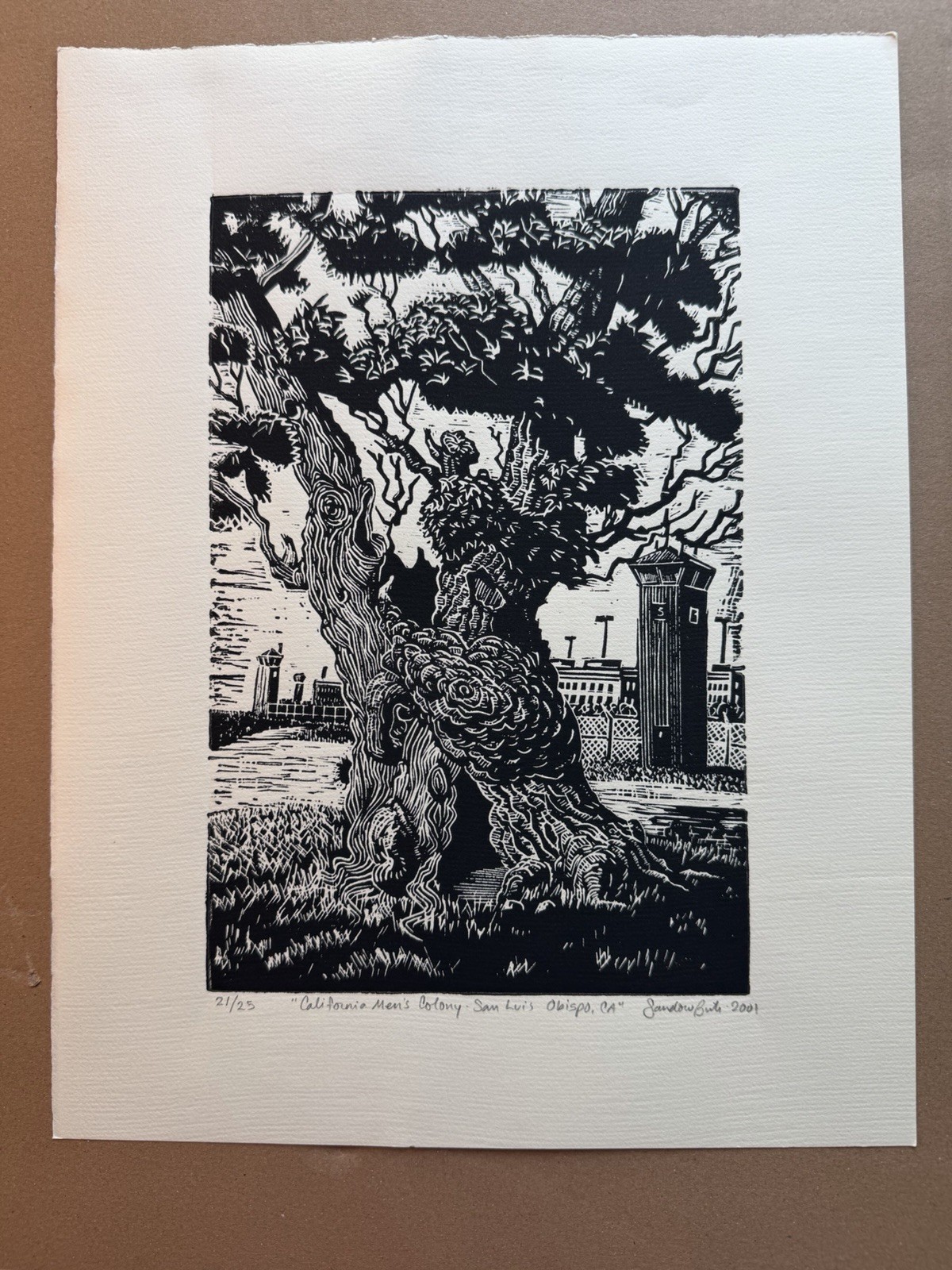 Sandow Birk California Men’s Colony San Luis Obispo Print 21/25
