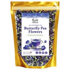 Butterfly pea flower tea loose leaf 375 Cups  4.4 Ounces Oz Dried butter...