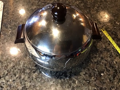 Vintage West Bend Penguin Hot Cold Server Ice Bucket Bakelite Handles MCM MODERN - Picture 8 of 24