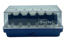 CLAIROL Aqua Curl Hairsetter 20 Velvet Flocked Hair Hot Curler Rollers working