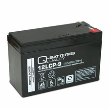 Q-Batteries 12LCP-9 / 12V - 9Ah Blei Akku Zyklentyp AGM - Deep Cycle VRLA