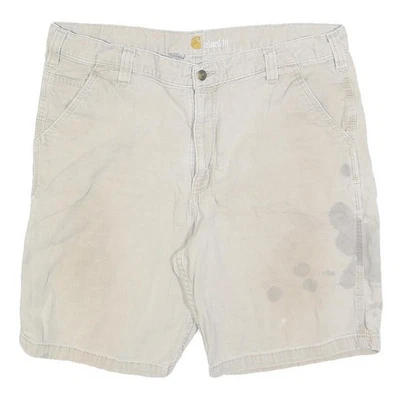 CARHARTT Hommes Short Beige Décontracté Coupe XL W38 Tenue de Travail à Poches - Photo 1/4