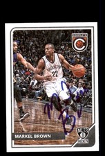 Signed Basketball Card Auto Markel Brown 2015-16 Panini Complete #194 Nets