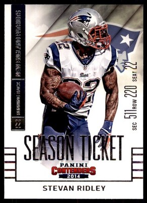 2014 Panini Contenders. Stevan Ridley A Football Cards #69