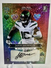 2023 Wild Card 5 Card Draw Stacked Deck Ten Of Hearts 1/1 Auto Jason Brownlee WR