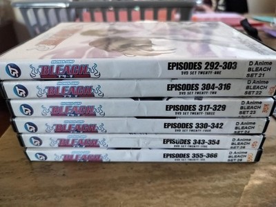 Shonen Jump Bleach episodes 292-366 (ex-lib DVDs)