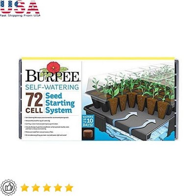 Self-Watering Greenhouse Kit 72 Cell Seed Starter Indoor Growing System Pellets