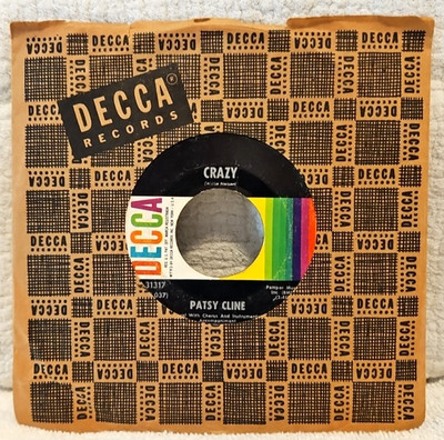 Patsy Cline   Crazy / Who Can I Count On - 1961 Decca 31317 7'' 45RPM Single VG++