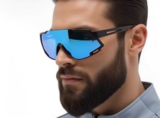 Gafas De Sol Para Hombre Lentes Cuadrado Nuevo Men Sunglasses Blue Lens Sports