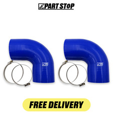 2-Pack 3.5in ID Silicone Hose Elbow High Temp