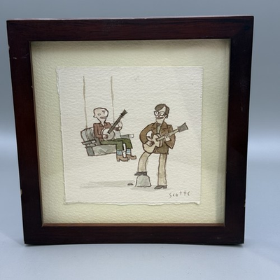 #ad Scott C Campbell SIGNED ORIGINAL WATERCOLOR Showdowns Deliverence Gallery 1988 $599.99