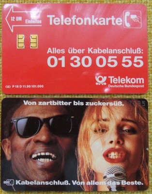 Telephone card German P 18D from 11.90 from dark to sweet full