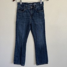 Boys Childrens Place Bootcut Denim Jeans Size 10 Adjustable Waist Med Wash