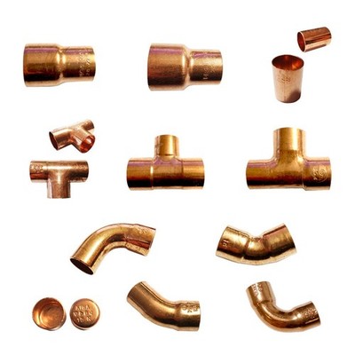 Lagerauflösung Lötfitting Bogen Kappe T-Stück Winkel DVGW Größe 22 - 42 mm