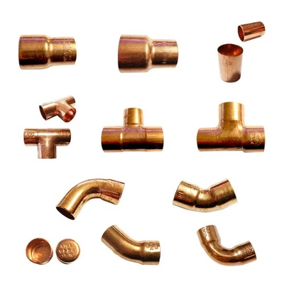 BÄNNINGER Lagerauflösung Lötfitting Bogen Kappe T-Stück Winkel DVGW Größe 22 - 42 mm