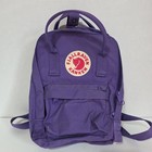 Fjällräven Purple Mini Kanken Rucksack Canvas mehrere Taschen Komfortriemen