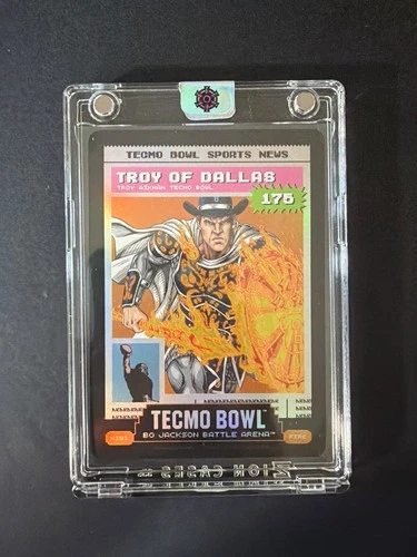 Troy Of Dallas Troy Aikman Tecmo Bowl Bo Jackson Battle Arena News 175 Fire N281