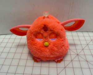 Hasbro Furby Connect Orange Interactive Bluetooth 2016 Works Eyes Won't Open #T1