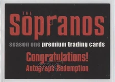 2005 Inkworks The Sopranos Authentic Auto Expired Redemption Paul Schulze g2u