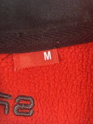 Spyder Jacket Mens Medium Red Fleece Waffle Knit Ski Snowboard Skater Coat - Picture 5 of 10