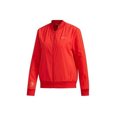 adidas neo W JKT casual sports jacket for women, light scarlet