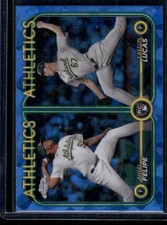 2024 Topps Chrome Update Sapphire Edition Easton Lucas / Angel Felipe RCOM